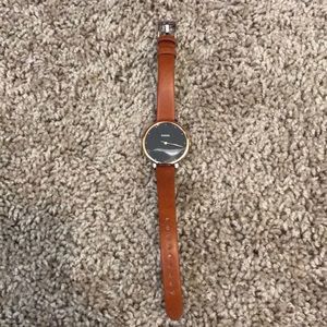 Cognac Minimalist Fossil Watch